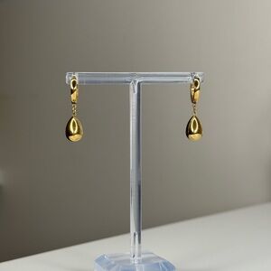 Goldplated Teardrop Earrings